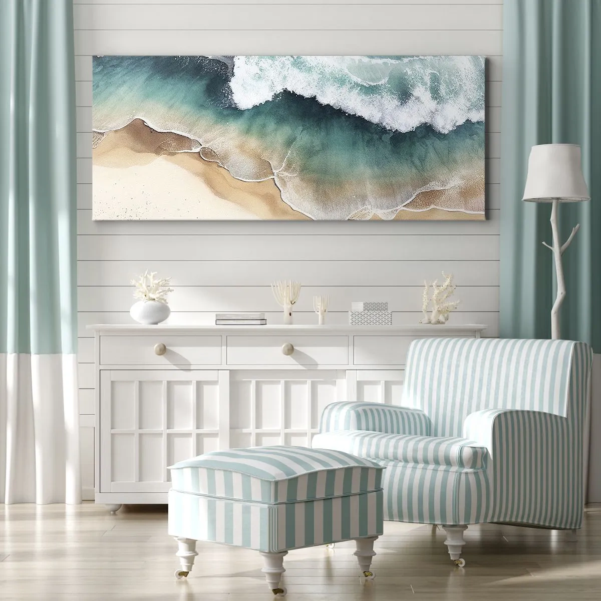 Quadro em tela - O eterno encontro - 100x40 cm