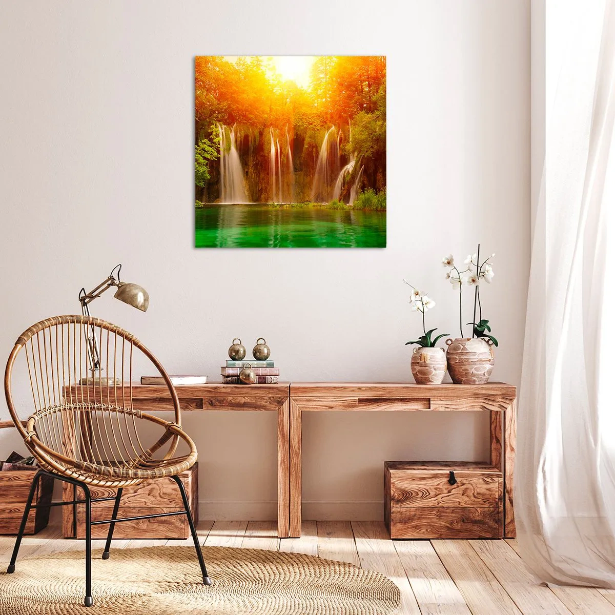 Quadro em tela - Ao sol e à sombra - 40x40 cm