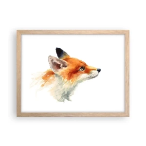 Pôster com moldura de carvalho claro - Nunca é demais ter cuidado - 40x30 cm