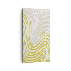 Quadro em tela - Uma composição com uma curvatura suave - 55x100 cm