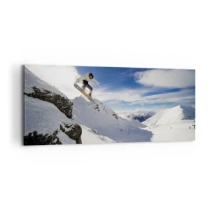 Quadro em tela - Liberdade sem fronteiras - 120x50 cm