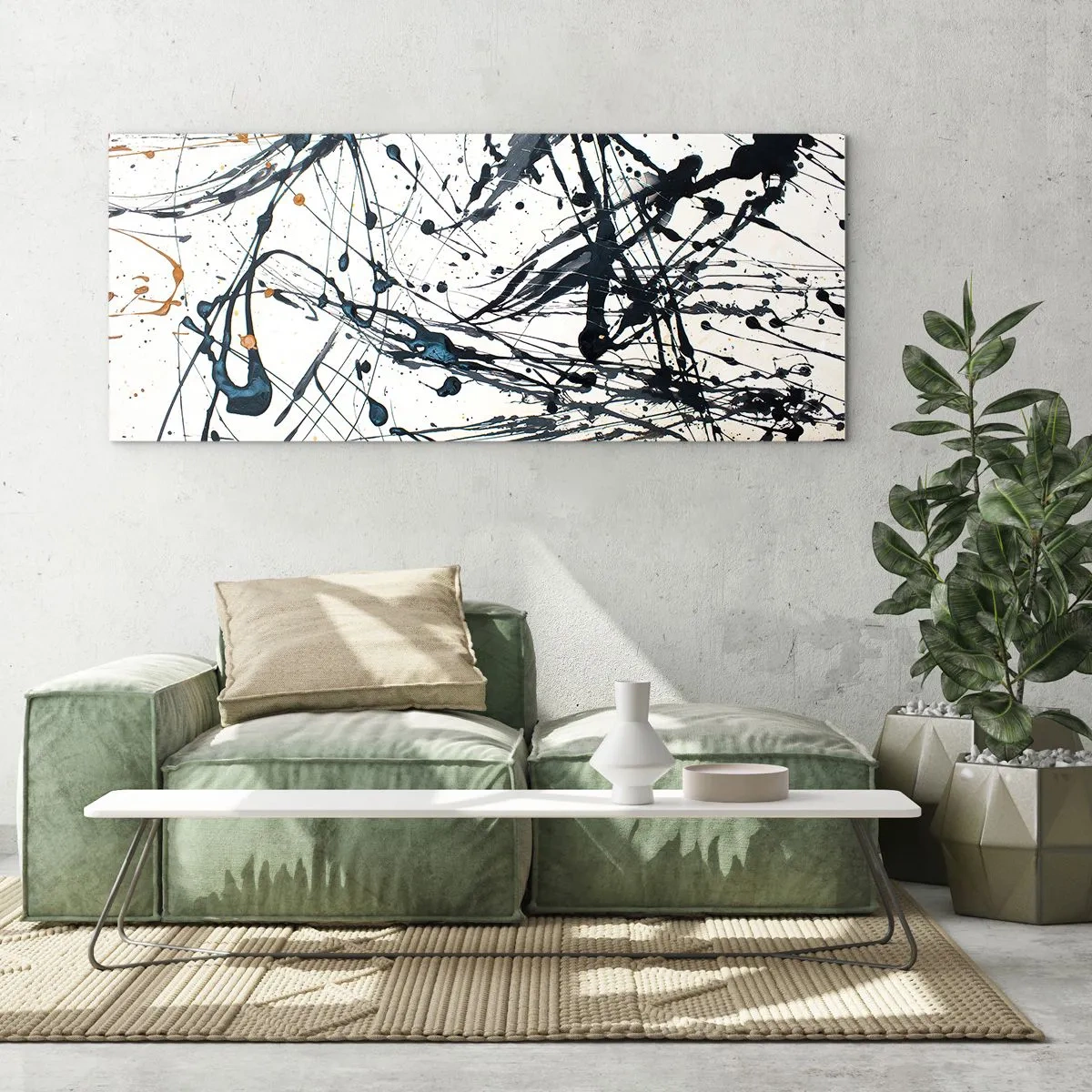 Quadro em vidro - Com ou sem sentido? - 100x40 cm