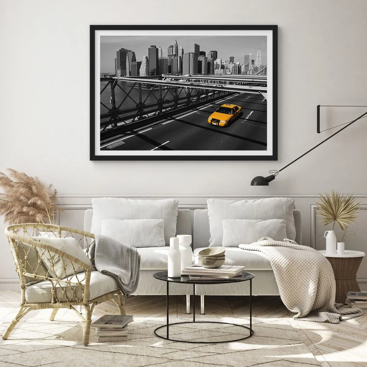 Pôster com moldura preta - A cor da cidade grande - 70x50 cm