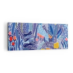 Quadro em tela - Jardim Havaiano - 100x40 cm
