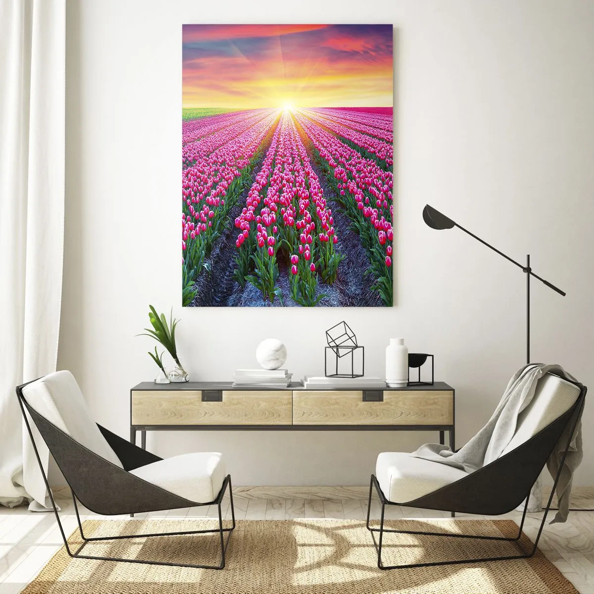 Quadro em vidro - Quinta da Beleza - 50x70 cm