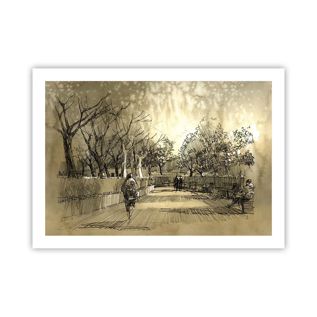 Pôster - Um momento capturado por uma pena - 70x50 cm