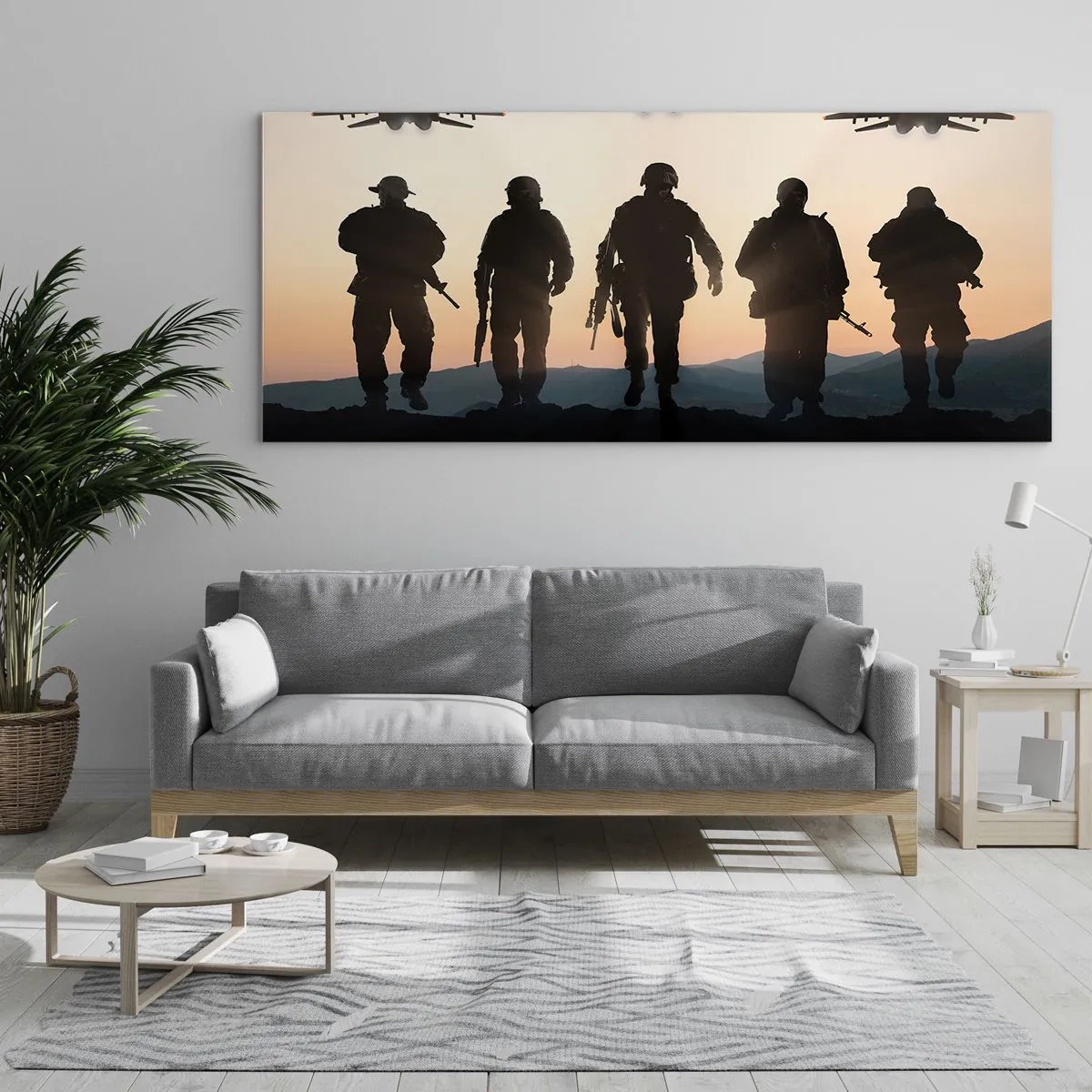 Quadro em vidro - Bem-vindo ao nosso mundo - 120x50 cm