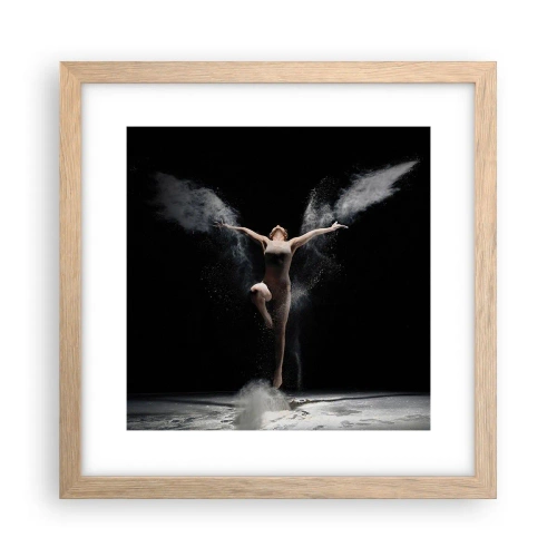 Pôster com moldura de carvalho claro - Os elfos existem - 30x30 cm