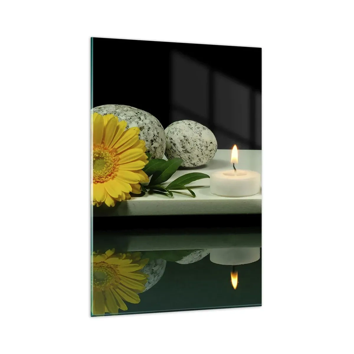 Quadro em vidro - Acalmando os sentidos - 80x120 cm