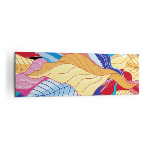 Quadro em tela - Bagunça colorida - 160x50 cm