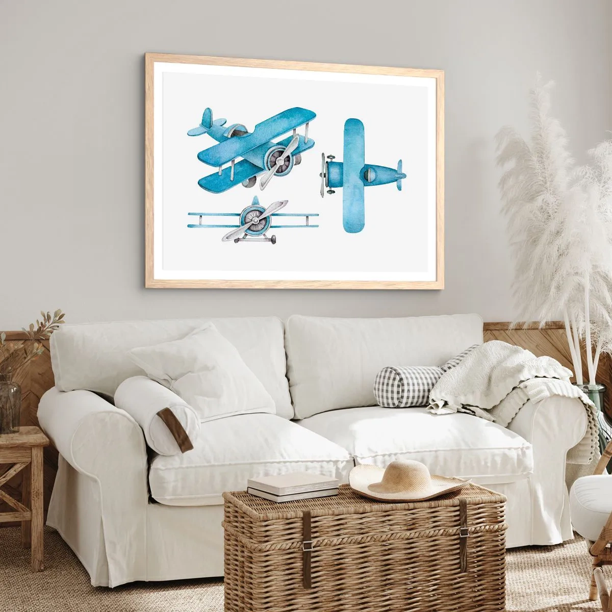 Pôster com moldura de carvalho claro - Um vencedor nato - 91x61 cm