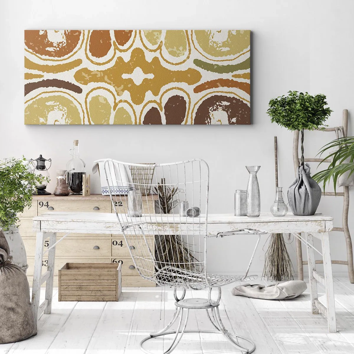 Quadro em tela - Abstração sentimental - 100x40 cm