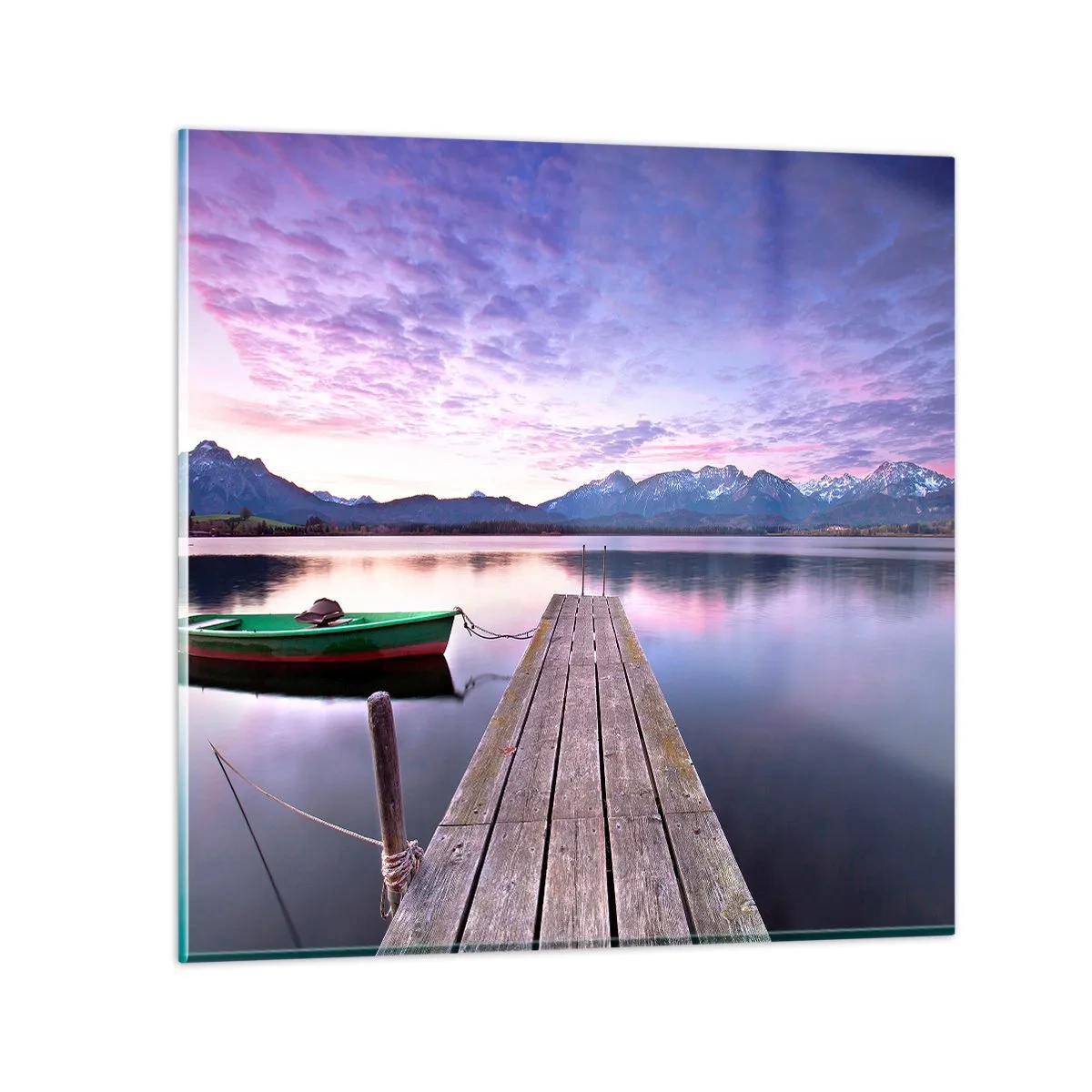 Quadro em vidro - Silêncio amigo - 70x70 cm