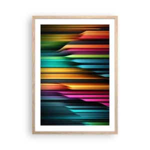 Pôster com moldura de carvalho claro - Um órgão de luz - 50x70 cm