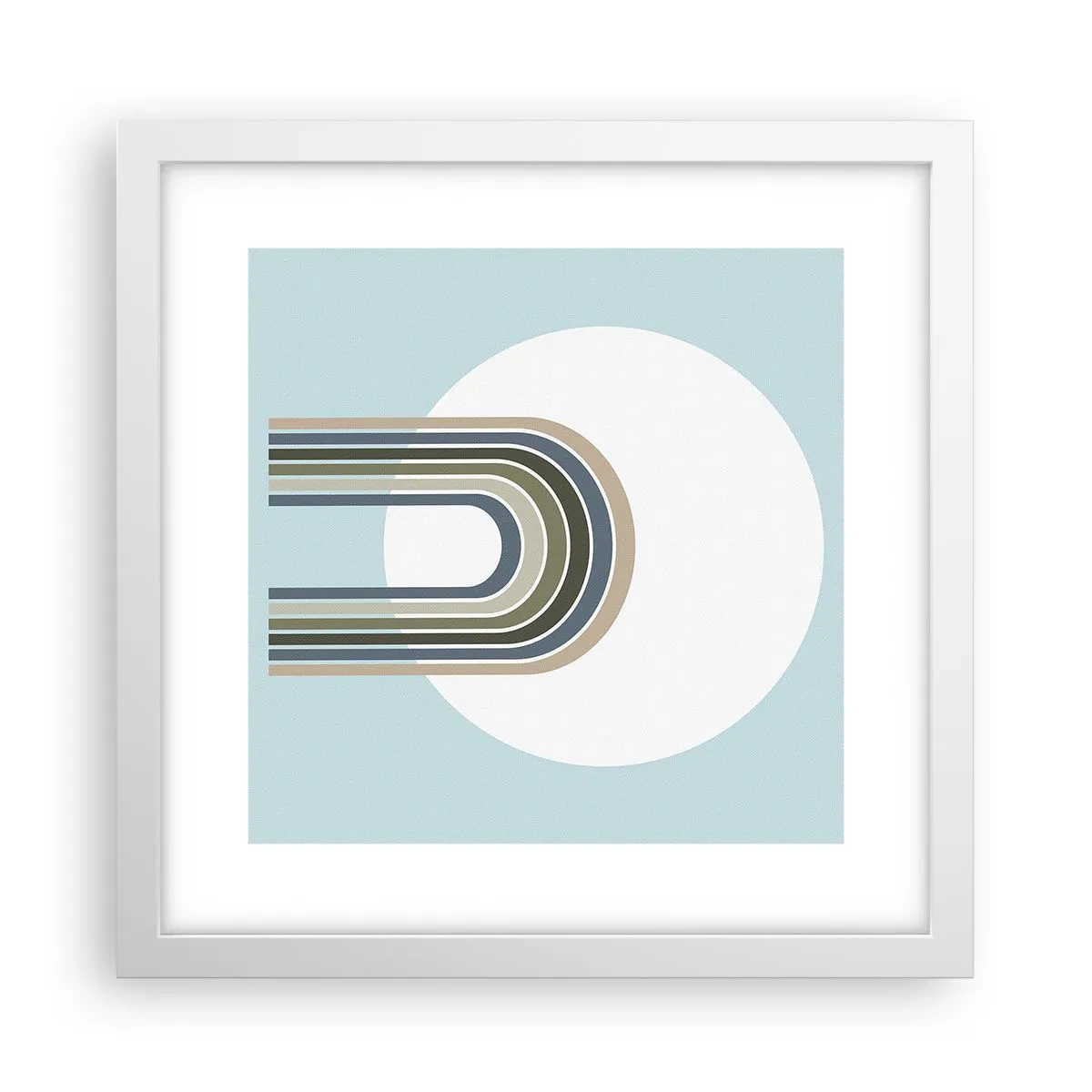 Pôster em moldura branca - Atração irresistível - 30x30 cm