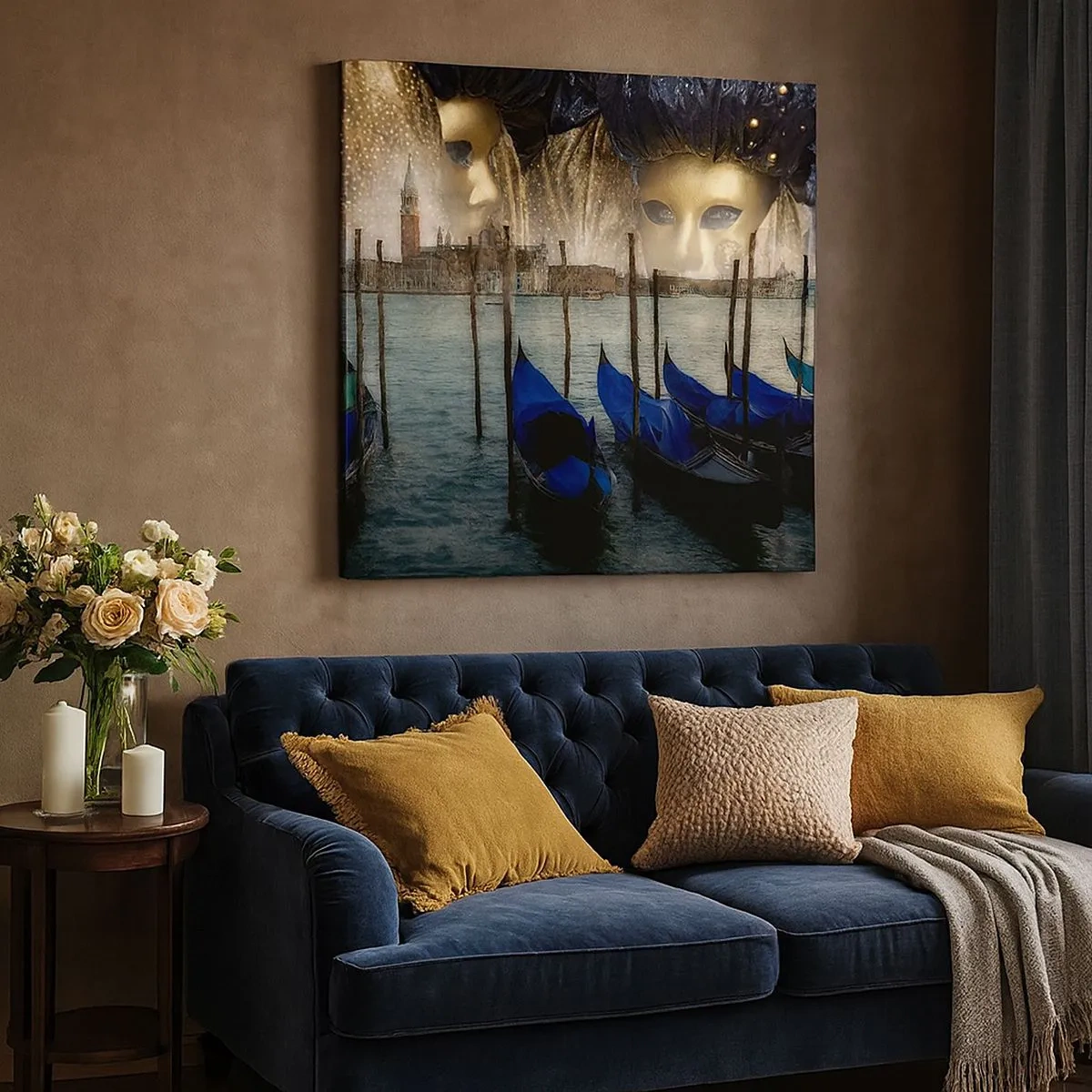 Quadro em tela - Hora do Carnaval - 30x30 cm