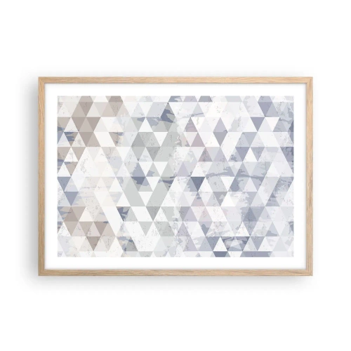 Pôster com moldura de carvalho claro - Em ritmo para três - 70x50 cm