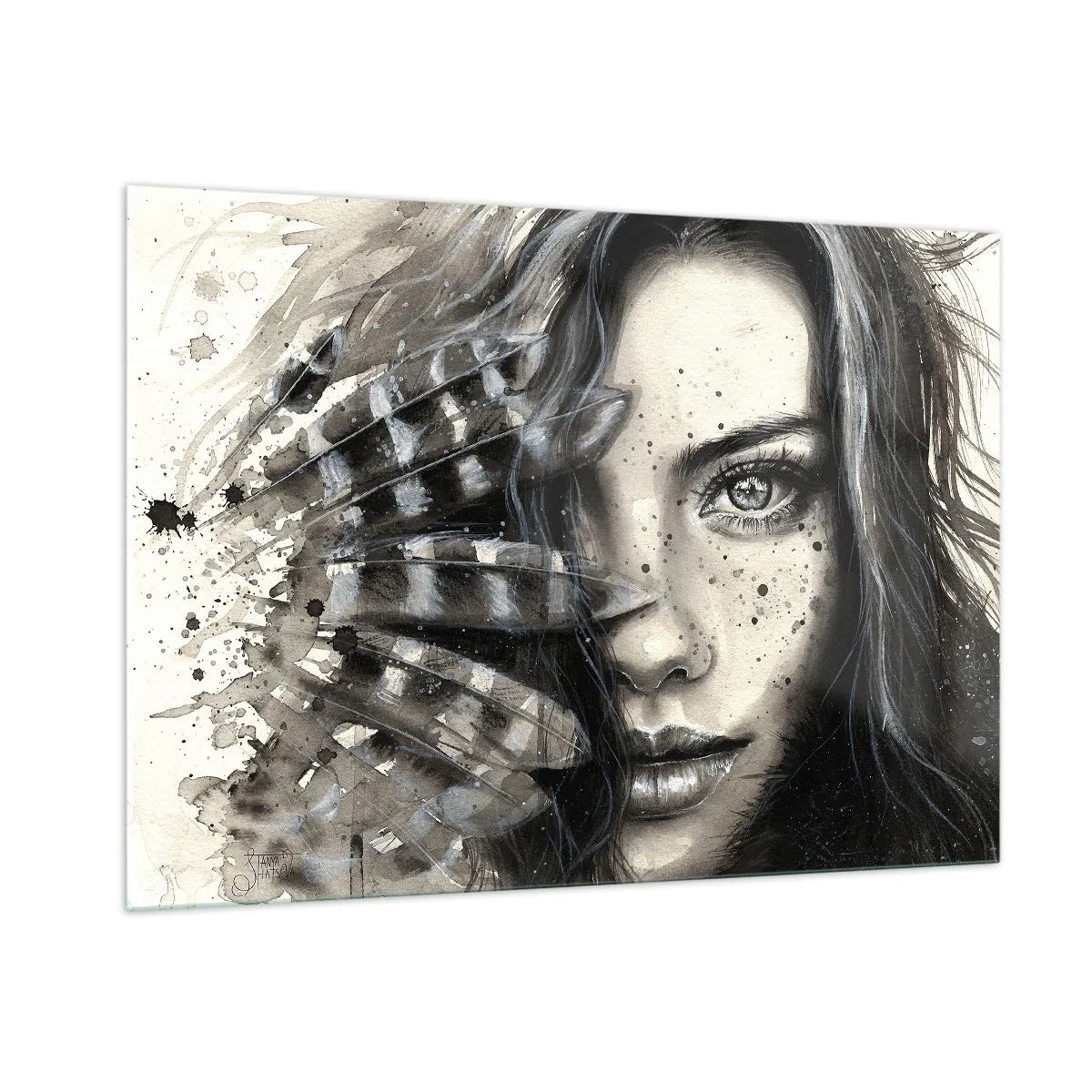 Quadro em vidro - Beleza selvagem - 100x70 cm