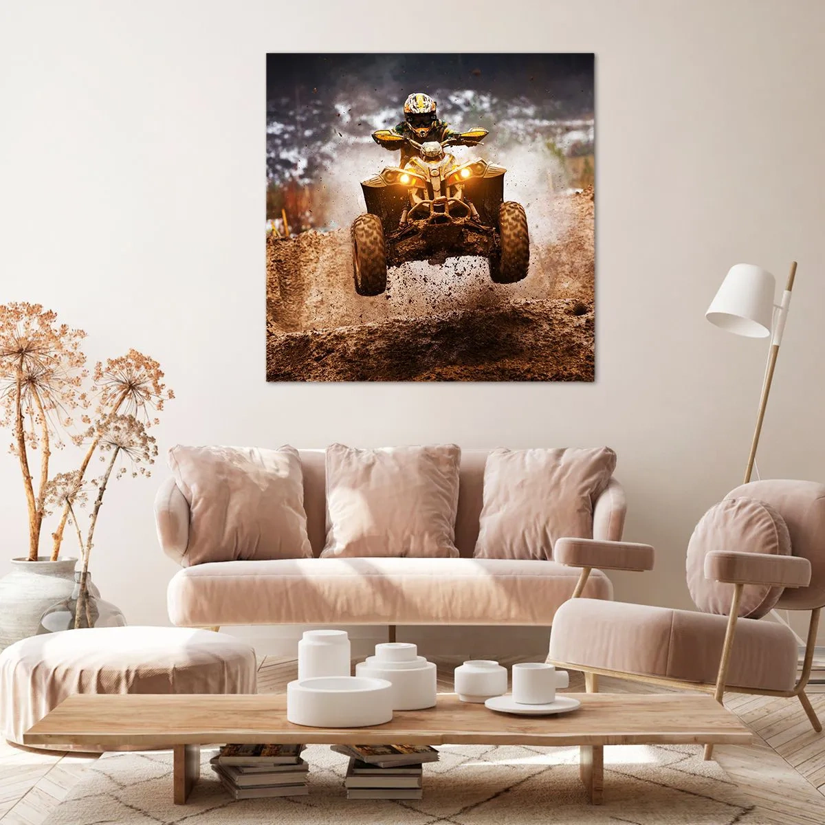 Quadro em tela - No risk no fun - 40x40 cm