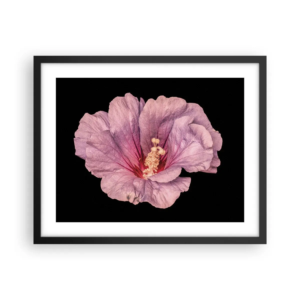 Pôster com moldura preta - Direto para o coração - 50x40 cm