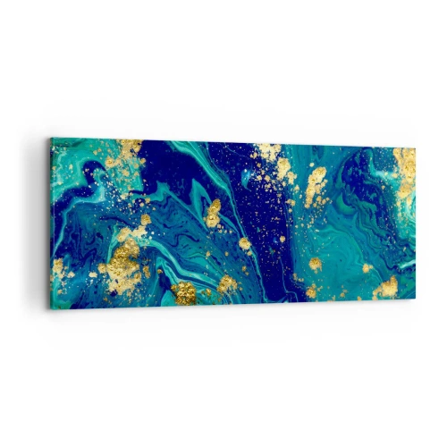 Quadro em tela - Flocos de sol  - 100x40 cm