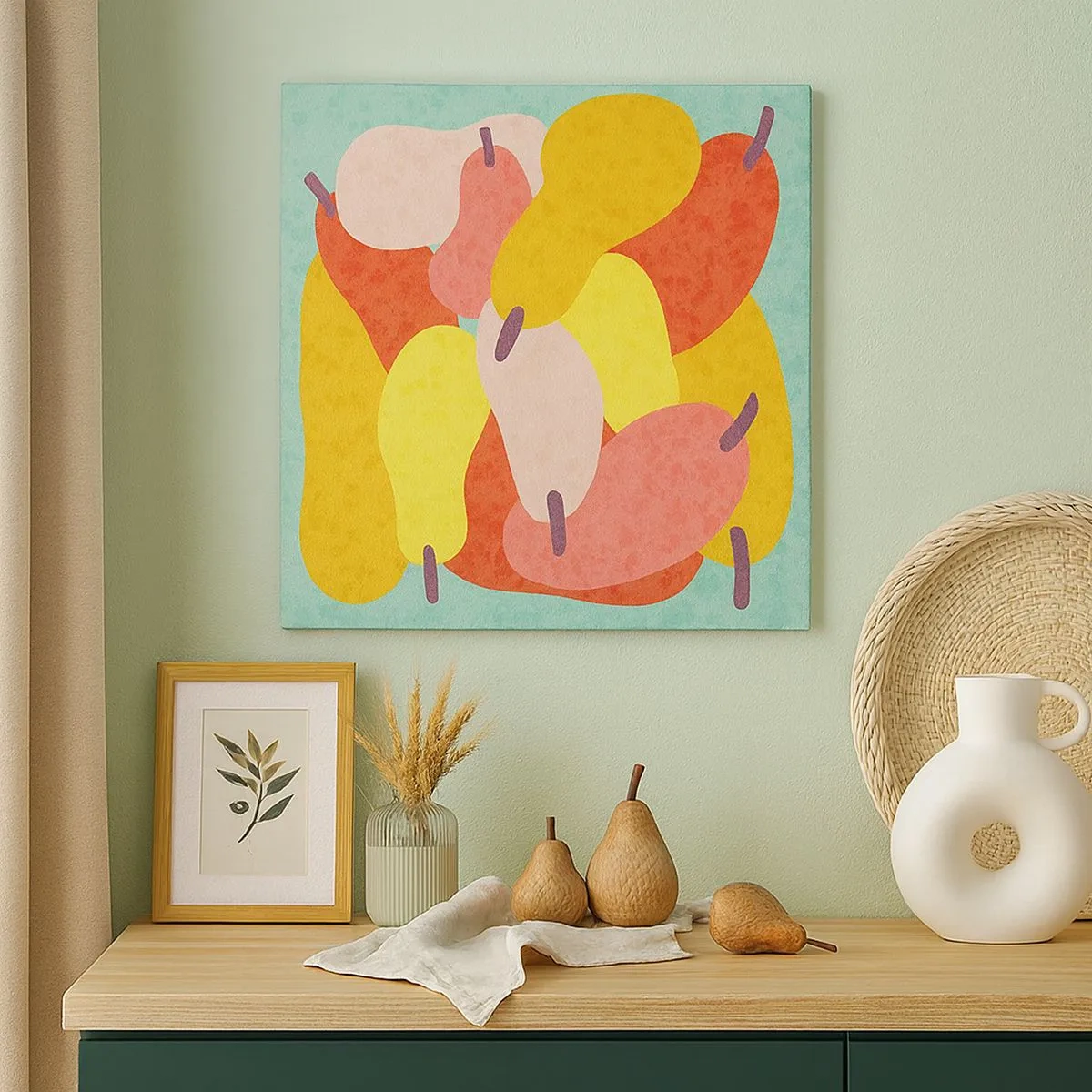 Quadro em tela - Experimente o sol de verão - 30x30 cm