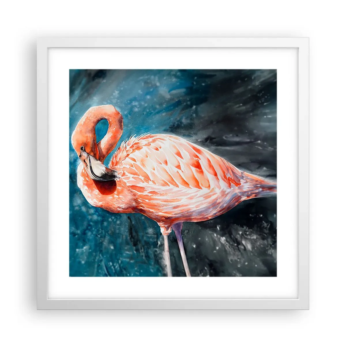Pôster em moldura branca - Decorativo por natureza - 40x40 cm