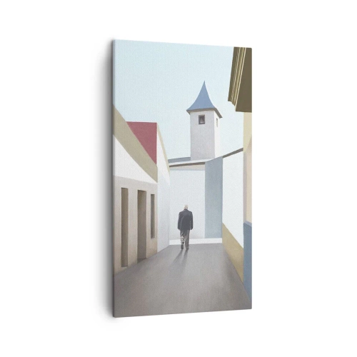 Quadro em tela - Um passeio ensolarado - 45x80 cm