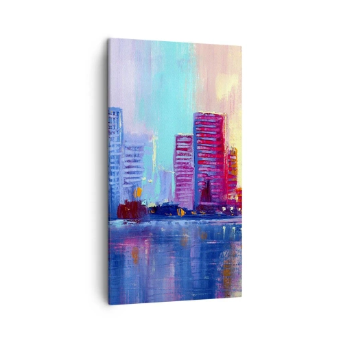 Quadro em tela - Banhada em cores - 45x80 cm