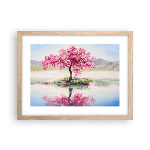 Pôster com moldura de carvalho claro - A festa da Primavera - 40x30 cm