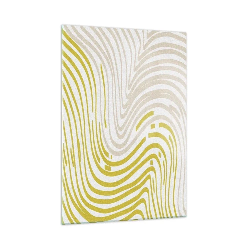 Quadro em vidro - Uma composição com uma curvatura suave - 50x70 cm