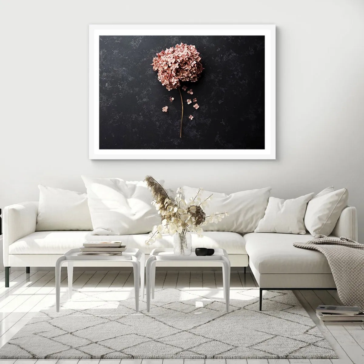 Pôster em moldura branca - Um sinal verdadeiramente romântico - 70x50 cm