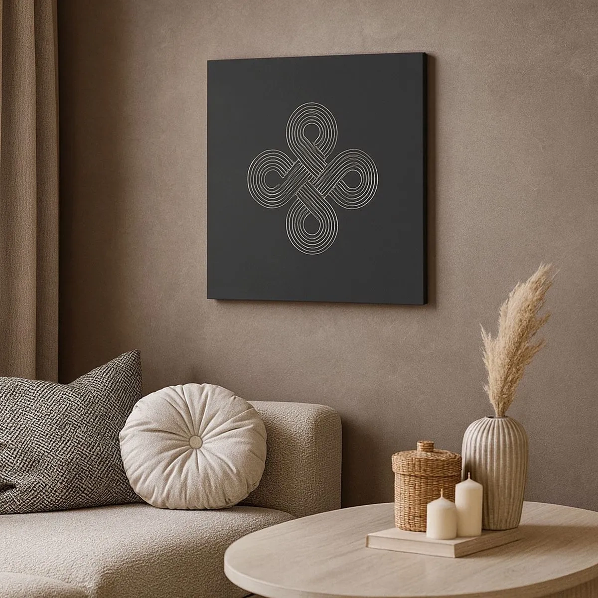 Quadro em tela - No espírito celta - 30x30 cm