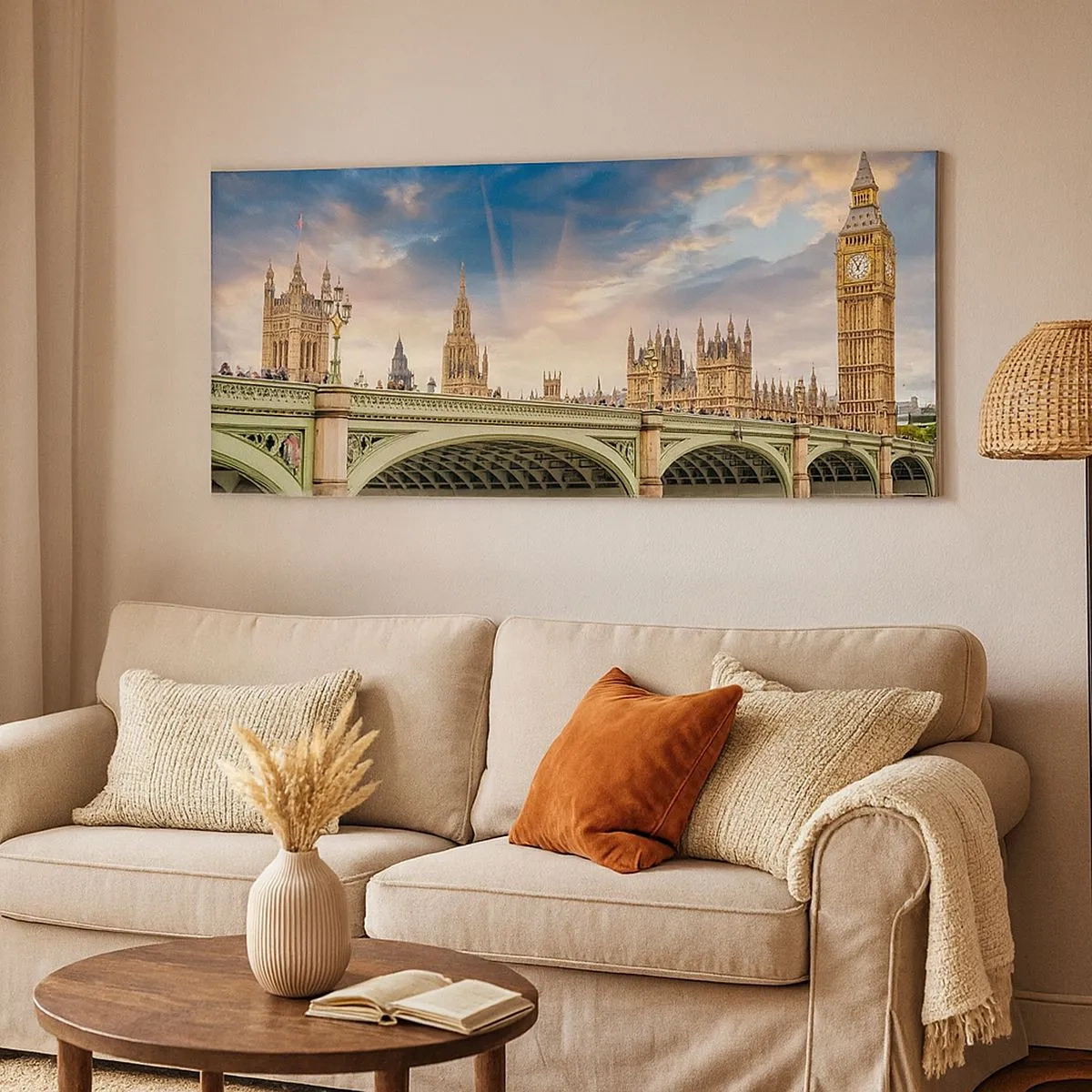 Quadro em tela - O tempo parou no Império - 100x40 cm