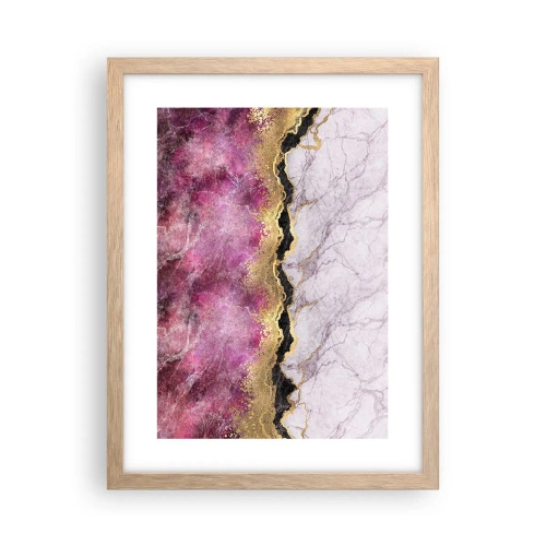 Pôster com moldura de carvalho claro - Na fronteira - 30x40 cm