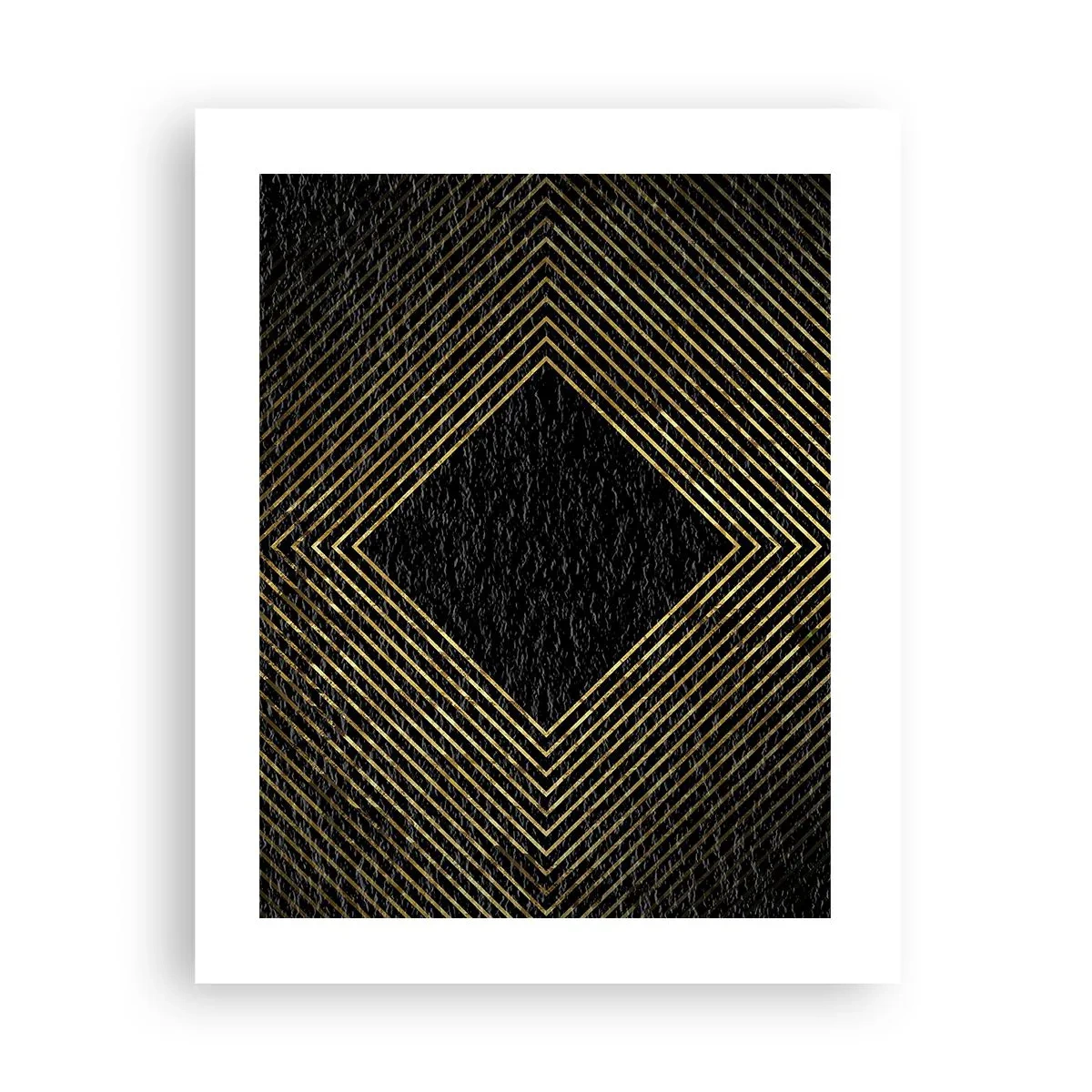 Pôster - Geometria em estilo glamoroso - 40x50 cm