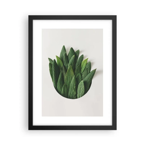 Pôster com moldura preta - Curiosidade indomável - 30x40 cm