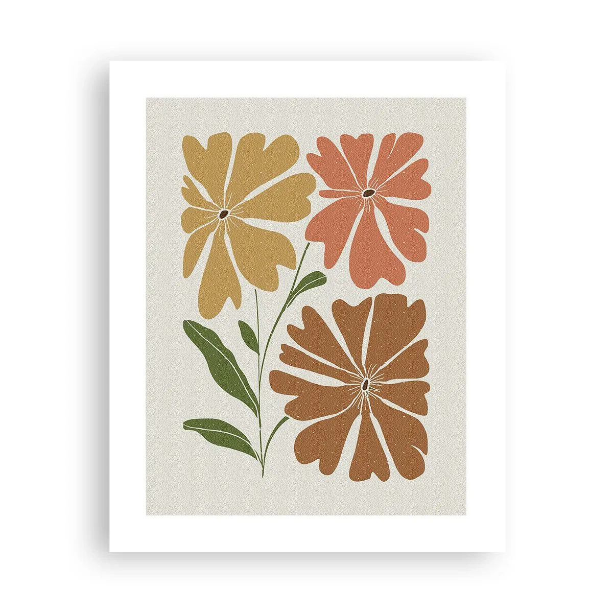 Pôster - Natureza e geometria - 40x50 cm