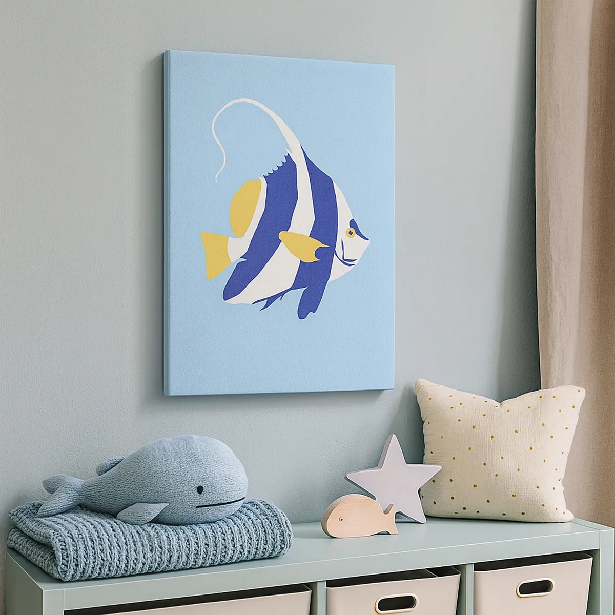 Quadro em tela - Saudades das águas tropicais - 50x70 cm