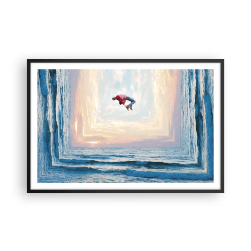 Pôster com moldura preta - Para outra dimensão - 91x61 cm