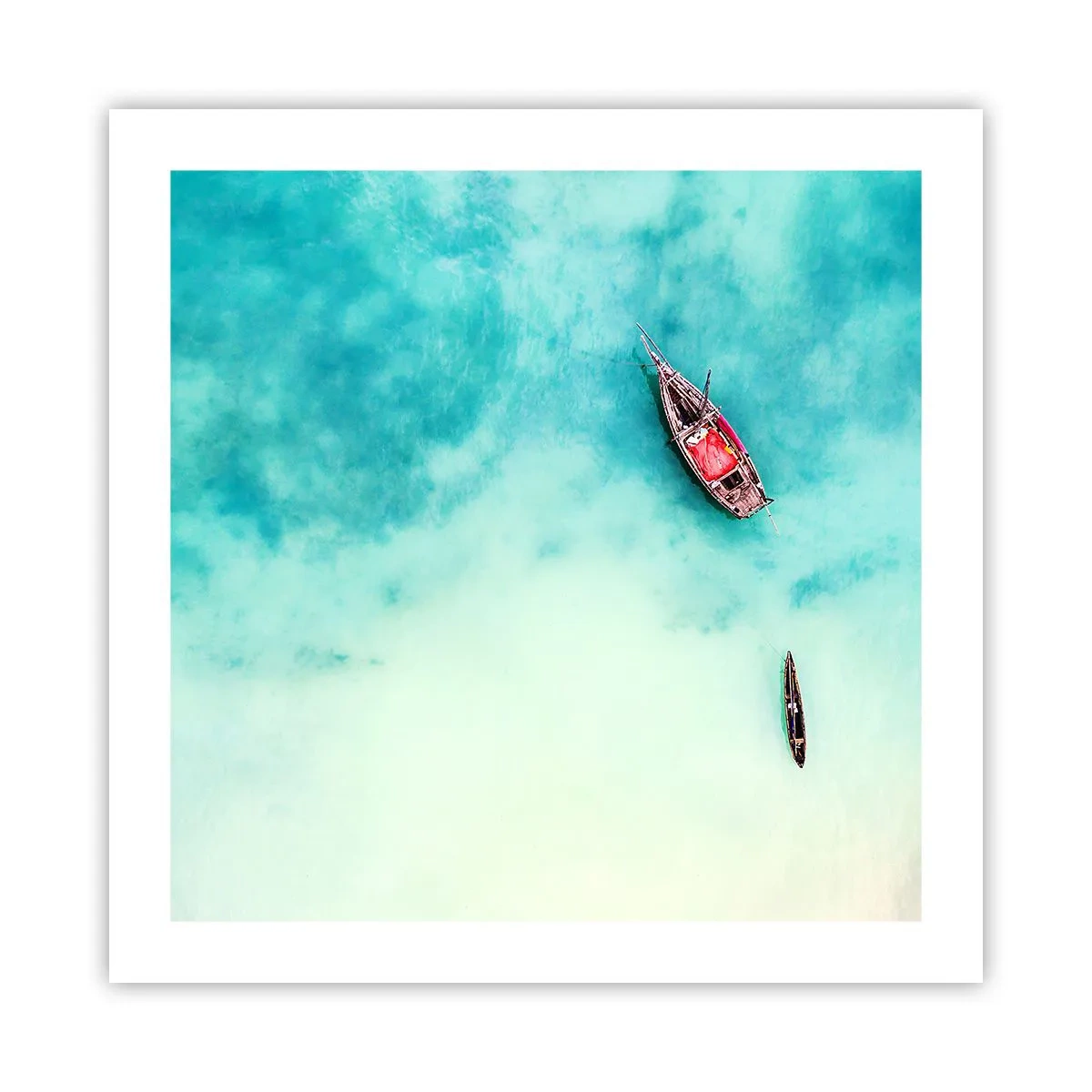 Pôster - As praias de Zanzibar - 50x50 cm