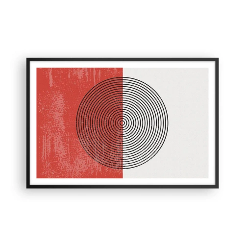 Pôster com moldura preta - Direto ao ponto - 91x61 cm