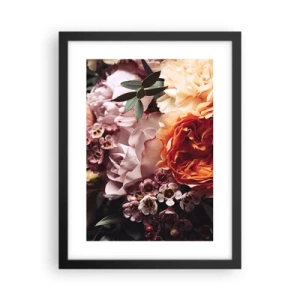 Pôster com moldura preta - Envolto em beleza - 30x40 cm