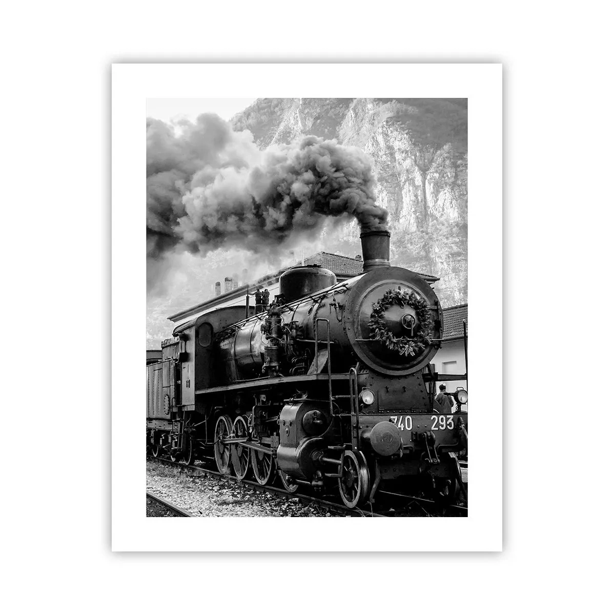 Pôster - À espera na estação... - 40x50 cm