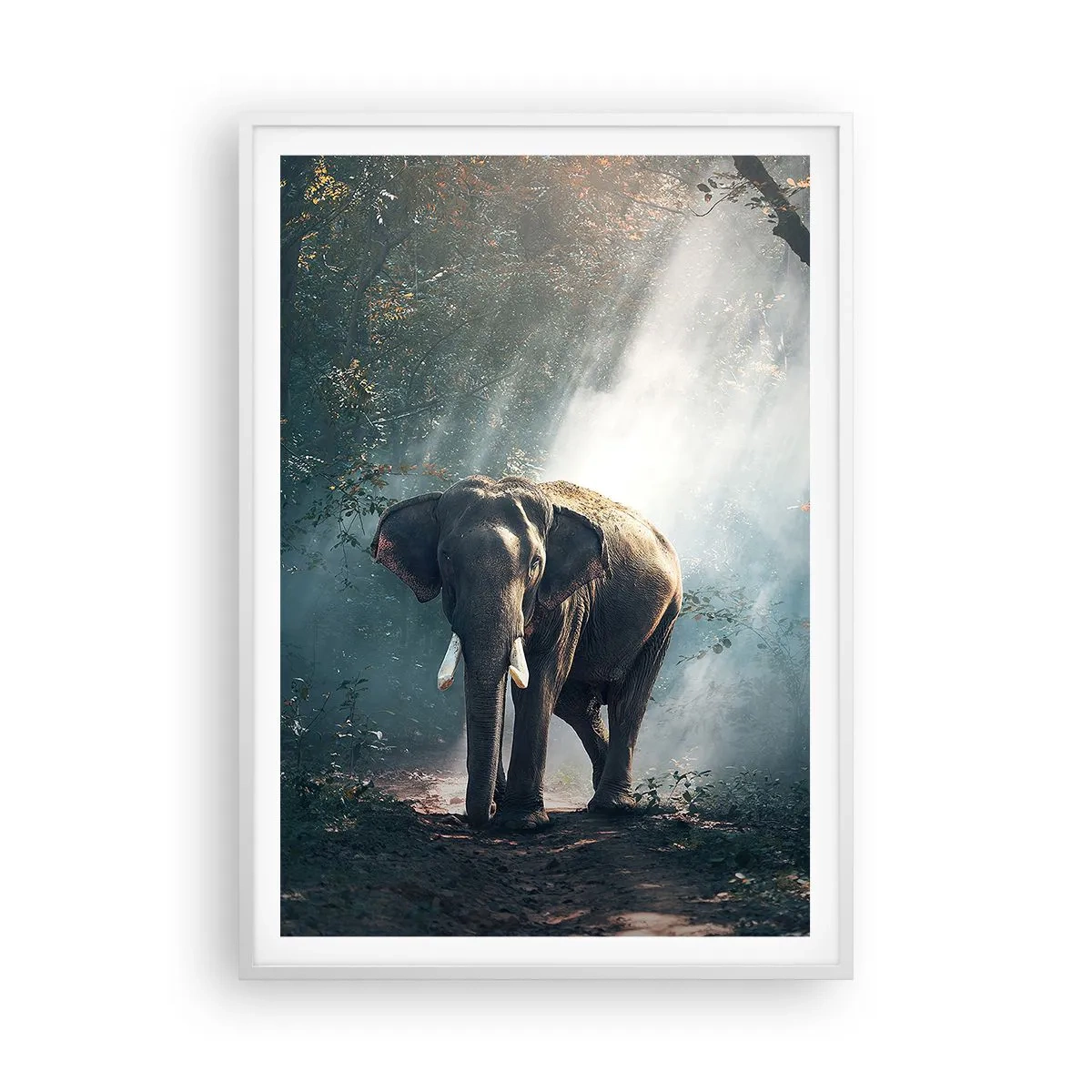 Pôster em moldura branca - Um passeio descontraído - 70x100 cm