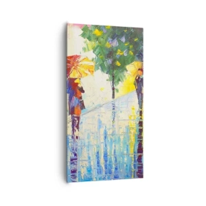 Quadro em tela - E tudo está claro - 65x120 cm