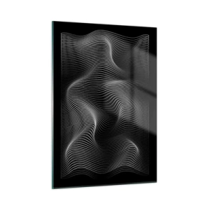 Quadro em vidro - Dança de luz no espaço - 50x70 cm