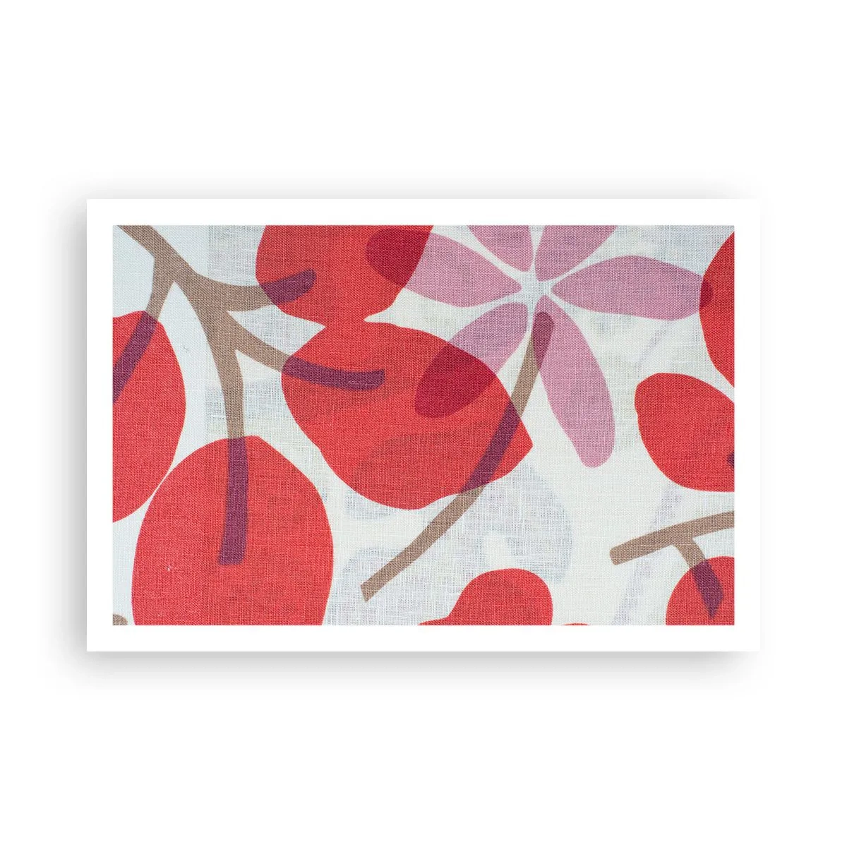 Pôster - Arranjo de flores em rosa - 91x61 cm