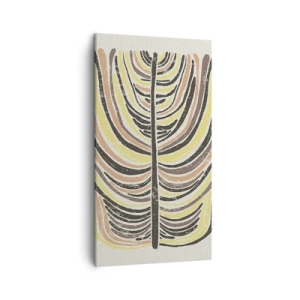 Quadro em tela - Abstração cheia de vida - 45x80 cm