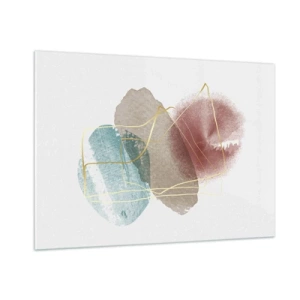 Quadro em vidro - Corais espaciais - 100x70 cm